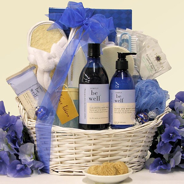 Shop Be Well Lavender Vanilla Spa Pleasures Bath & Body Spa Gift Basket ...