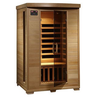 Radiant Saunas 2-person Hemlock Deluxe Infrared Sauna with 6 Carbon Heaters