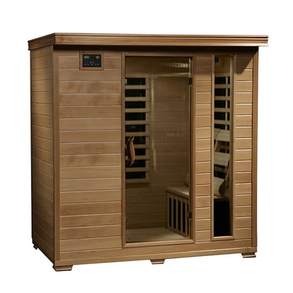 HeatWave 4-person Hemlock Infrared Sauna with 9 Carbon Heaters