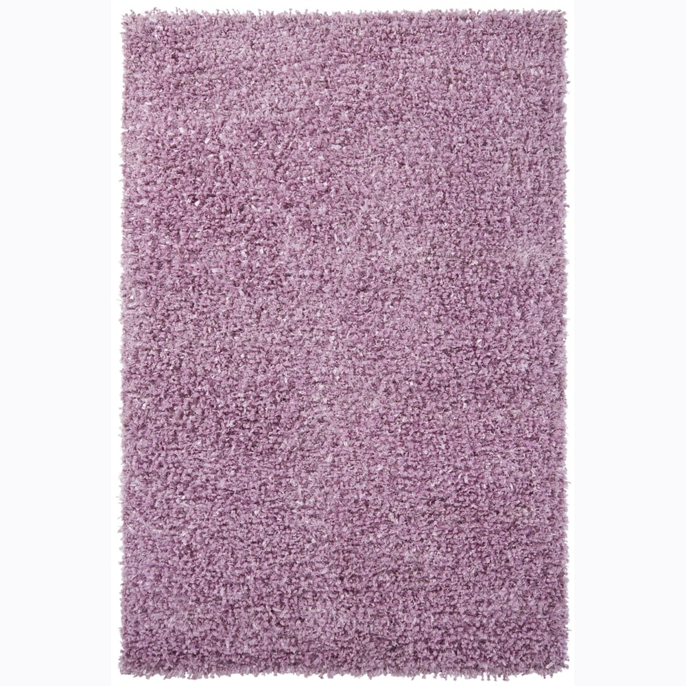 Handwoven Light Purple Mandara Shag Rug (79 Round)