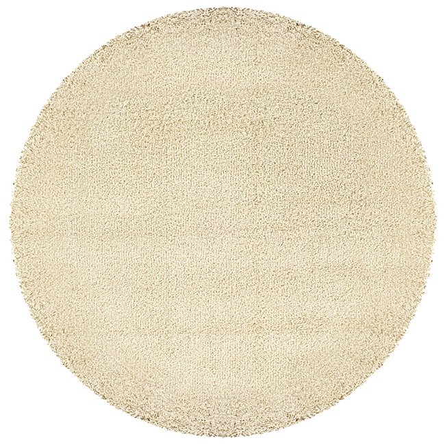 Manhattan Ivory Shag Rug (8 Round)