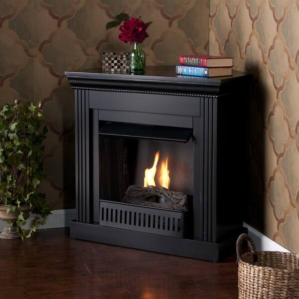 Shop Martel Black Convertible Petite Gel Fuel Fireplace Free