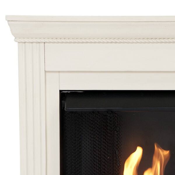 Shop Martel Ivory Convertible Petite Gel Fuel Fireplace Free