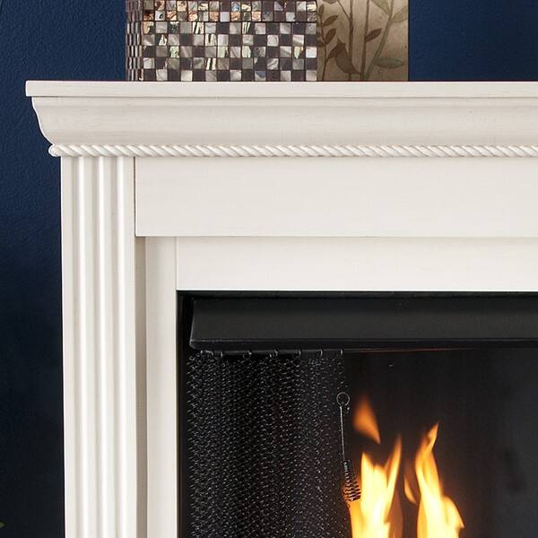 Shop Martel Ivory Convertible Petite Gel Fuel Fireplace Free