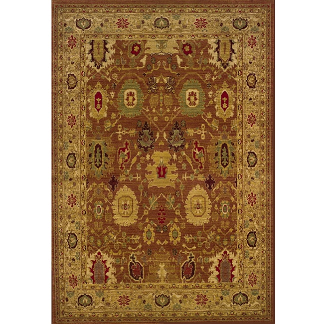 Ellington Rust/gold Traditional Area Rug (53 X 76)