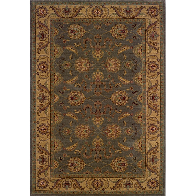 Ellington Green/beige Traditional Area Rug (78 X 1010)