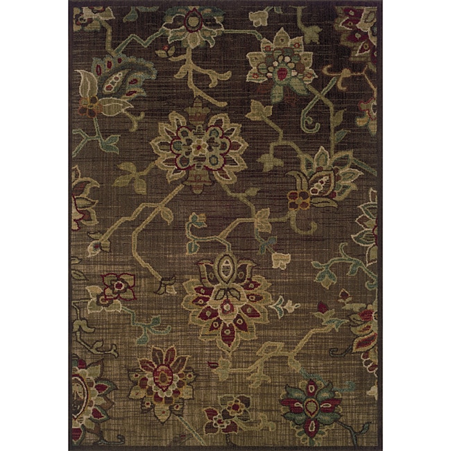 Ellington Brown/green Transitional Area Rug (78 X 1010)