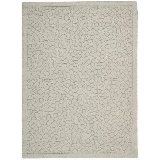 Nourison Hand-tufted Barcelona Light Green Rug - 7'9 x 9'9