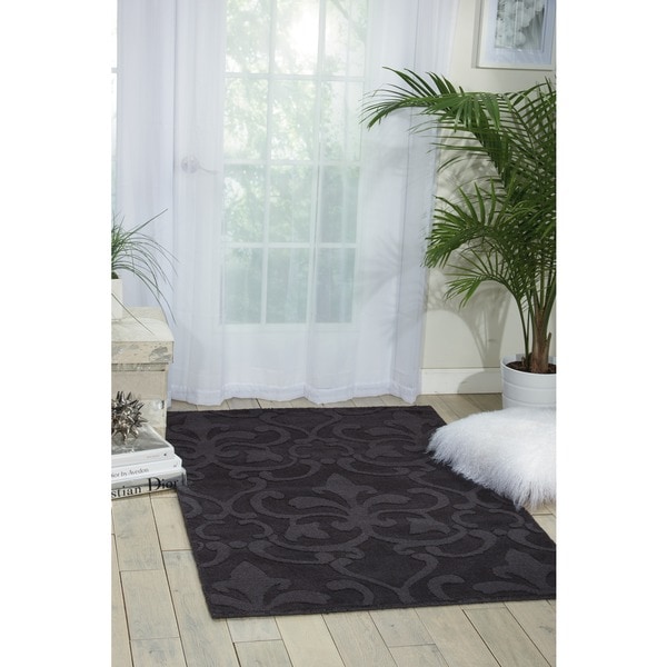 Nourison Hand-tufted Barcelona Black Rug - 7'9 x 9'9