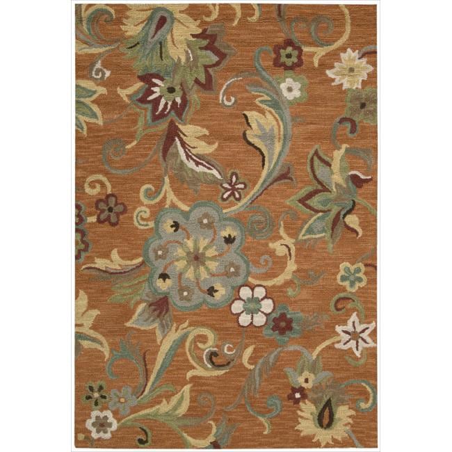 Nourison Hand Tufted Marbella Rust Wool Rug (36 X 56)