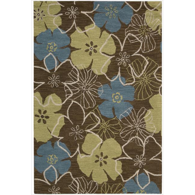 Nourison Hand Tufted Marbella Light Brown Wool Rug (79 X 99)