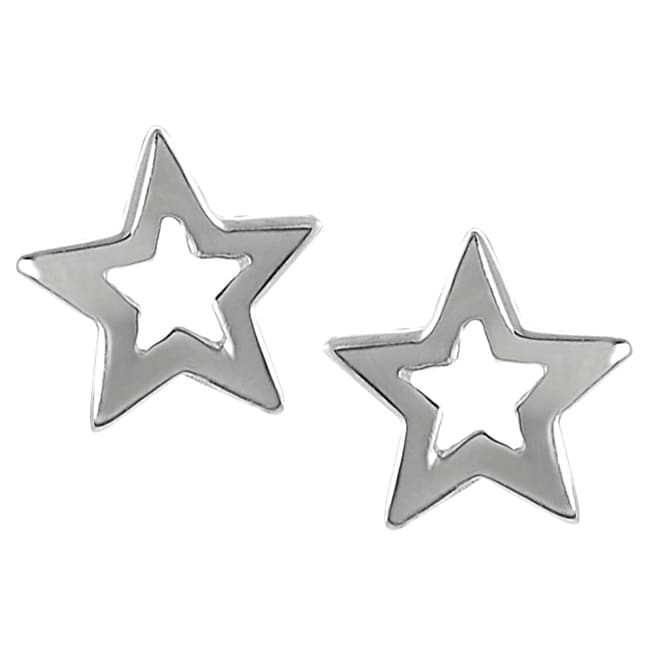 Journee Collection Sterling Silver Star Earrings Free Journee Collection Sterling Silver Star Earrings
