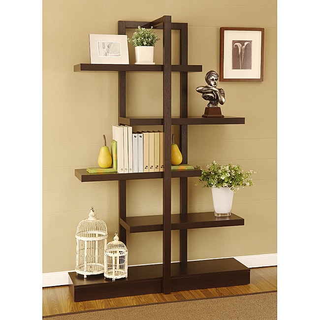 Furniture Of America Addison Cappuccino Bookcase Display Stand