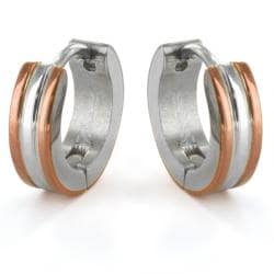 Two Tone Stainless Steel Men S Hoop Earrings Free Shipping On Two Tone Stainless Steel Men S Hoop Earrings Free Shipping On Orders Over 45 6237502
