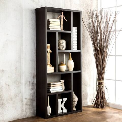 Furniture of America Gelder Contemporary Brown 3-in-1 Display Cabinet