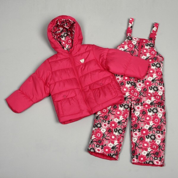 Osh Kosh Girl's 2-piece Pink Snow Suit - Overstock™ Shopping - Great ...