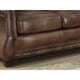 preview thumbnail 4 of 3, Sterling Cognac Brown Italian Leather Sofa and Chair Set