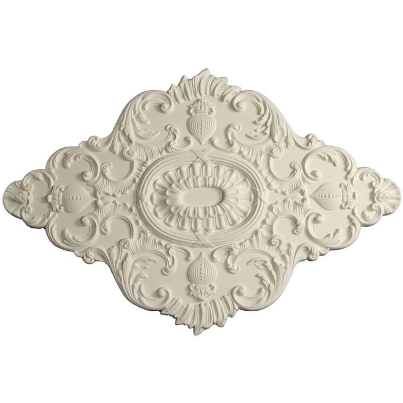 Foliage Swirl 43x29-inch Ceiling Medallion
