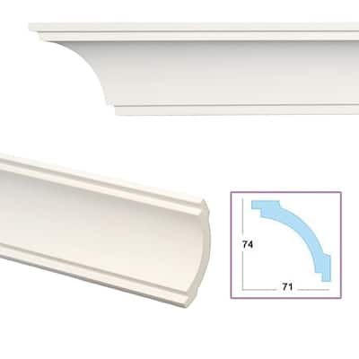 Smooth Cove 4.1-inch Crown Molding (8 pieces)