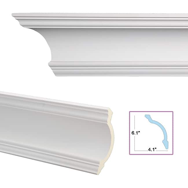 Cove 7.3-inch Crown Molding (8 pieces)