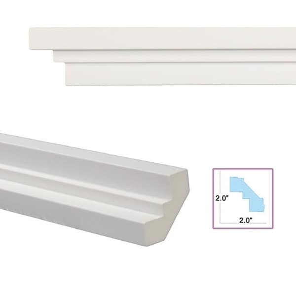 Shop Oblate 2.8inch Crown Molding (Pack of 8) Free Shipping Today