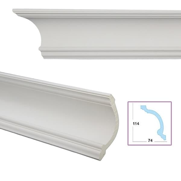 Cavetto 5.3-inch Crown Molding (8 pieces)
