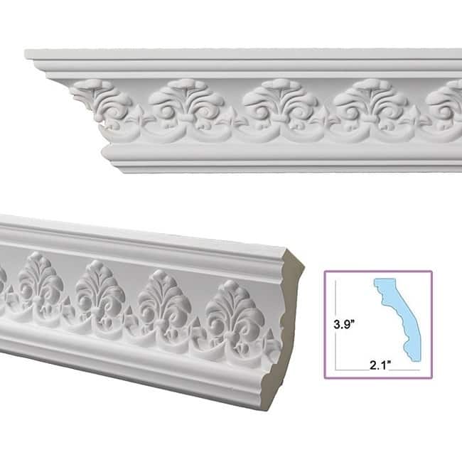 Palmette 4.4-inch Crown Molding (8 pieces)