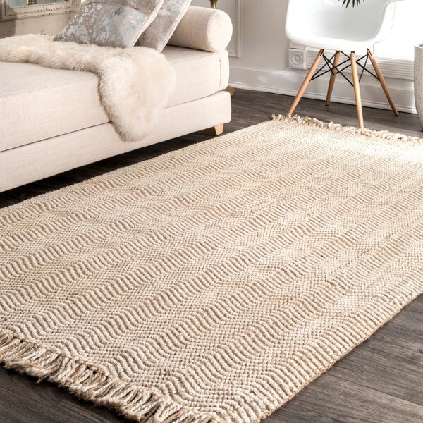 nuLOOM Handmade Texture Turku Jute Rug (5' x 8')