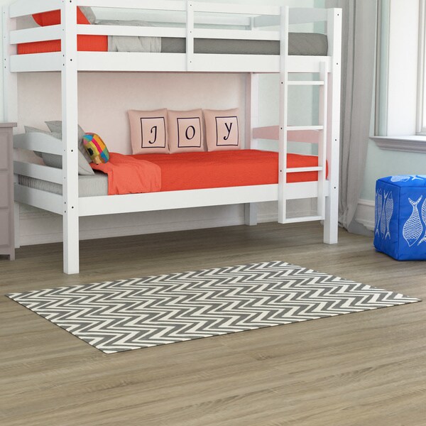 nuLOOM Handmade Alexa Chevron Wool Rug (7'6x9'6) - 7'6 x 9'6