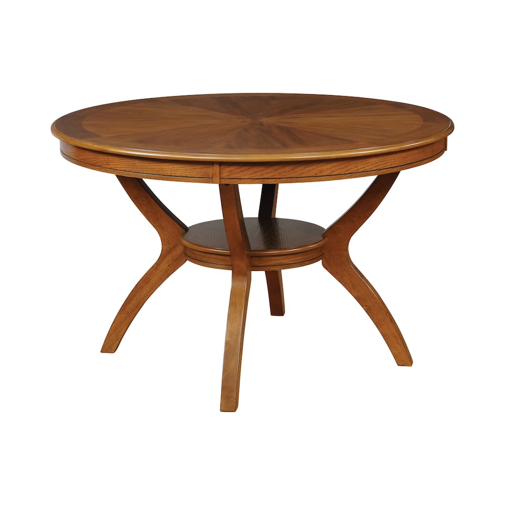 Table with Shelf, Deep Brown