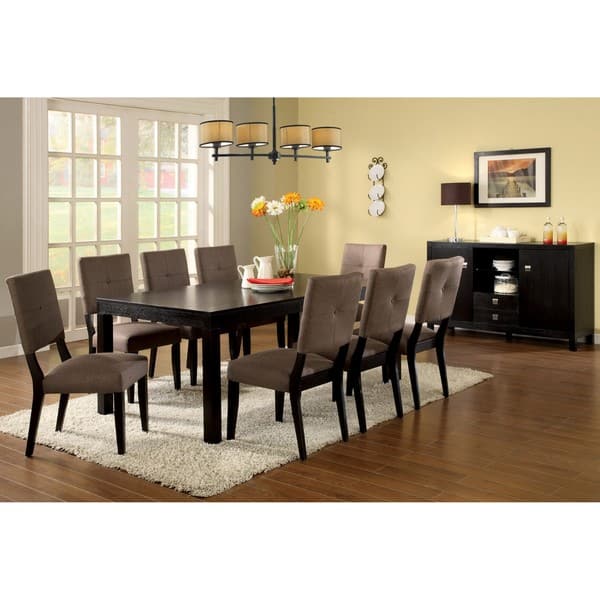 Bayside Modern Espresso 2 Piece Dining Table And Server Bayside Modern Espresso 2 Piece Dining Table And Server