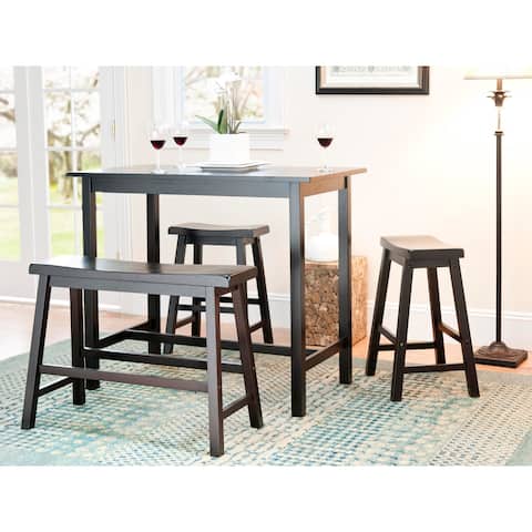 Classic Elegant Kitchen Table Bars safavieh bistro 4 piece counter height bench and stool pub set 24