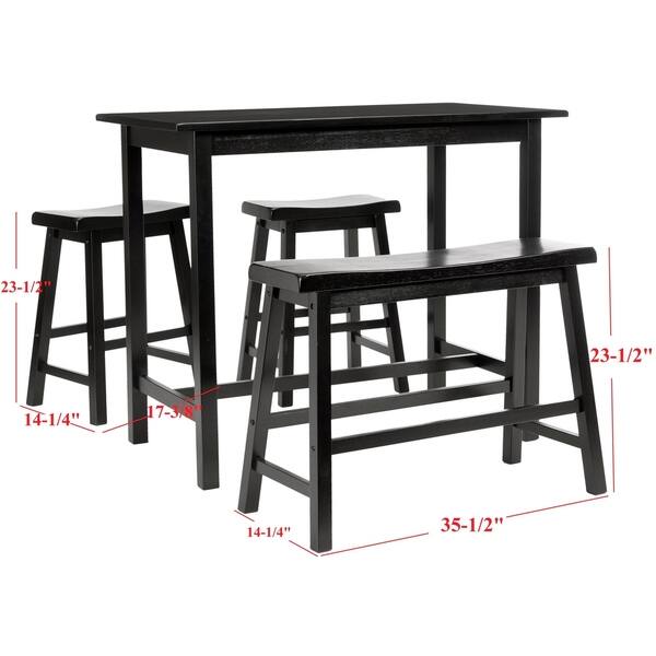 Shop Safavieh Bistro 4 Piece Counter Height Bench And Stool Pub
