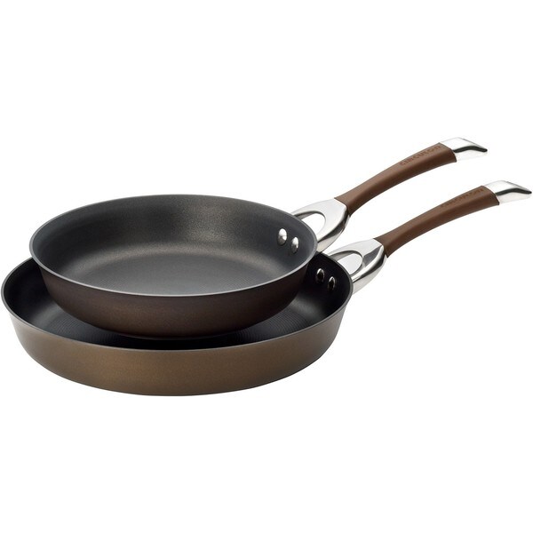 Circulon Symmetry Chocolate Hard anodized Nonstick Skillets (Set of 2)