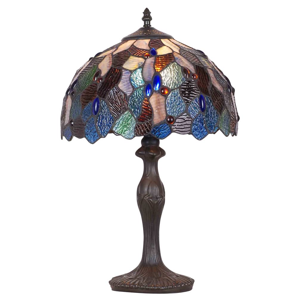 Bronze Finish Tiffany-style Table Lamp