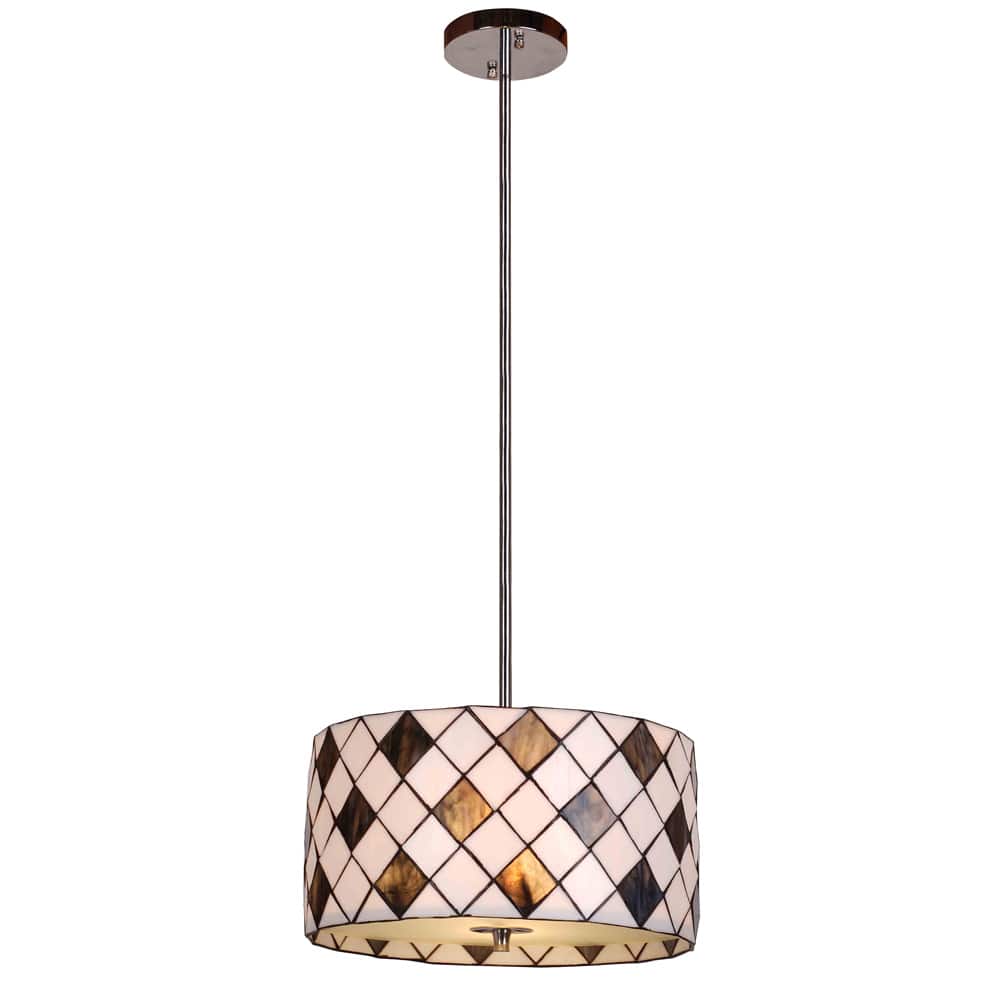 Aztec Lighting Tiffany-style 2-light Pendant