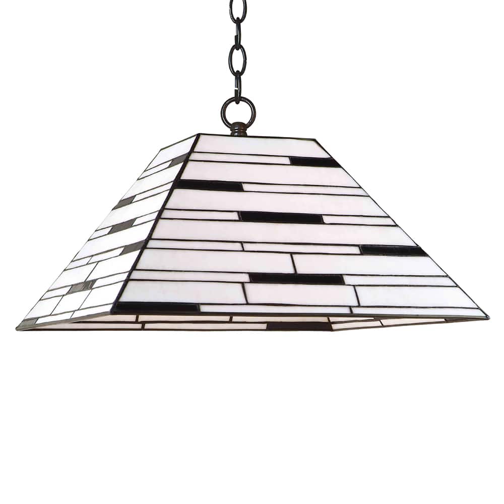 Aztec Lighting Bronze Tiffany-style 1-light Pendant