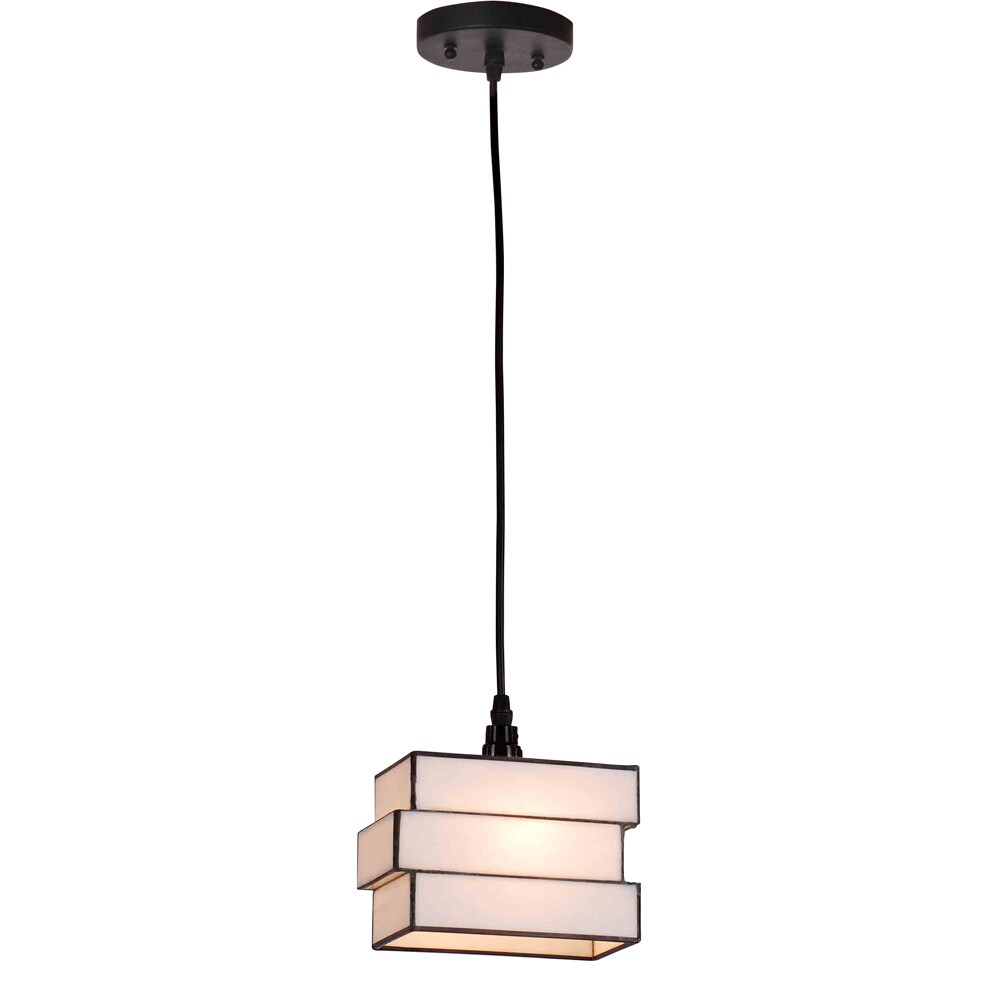 Aztec Lighting 1 light Tiffany style Mini Pendant