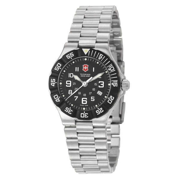 Shop Victorinox Swiss Army Women's 'Summit XLT' Stainless Steel Black ...