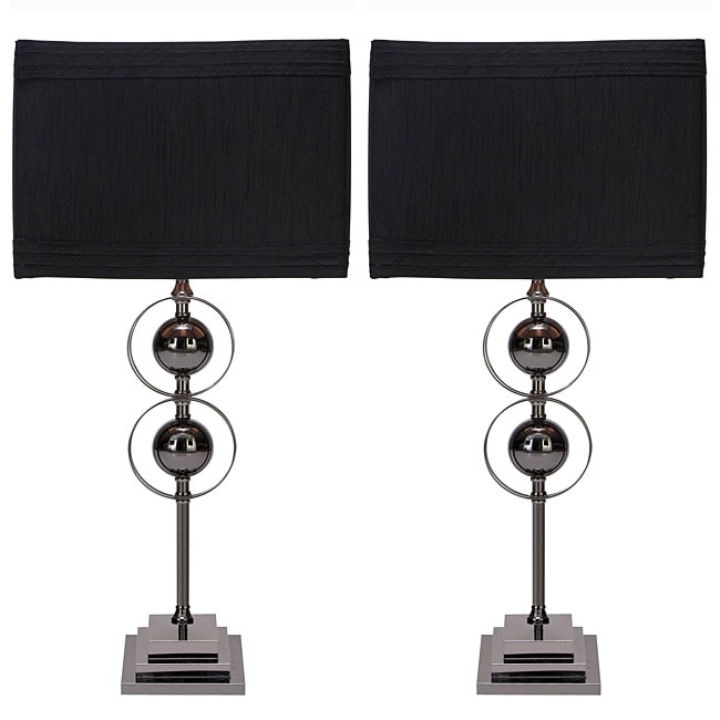 Casa Cortes Loft Obsession Black Table Lamps (set Of 2)