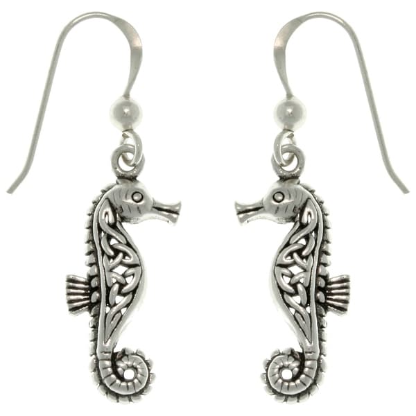 Sterling Silver Celtic Seahorse Earrings On Free Sterling Silver Celtic Seahorse Earrings