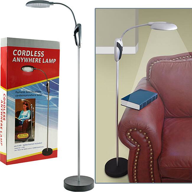 Trademark Home Cordless LED-light Portable Lamp Stand