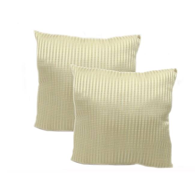 Pinstripe 18-inch Throw Pillows (Set of 2 )