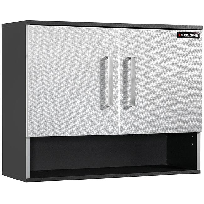 Black & Decker Garage and Workshop Chrome-Finished Open-Shelf Wall Cabinet