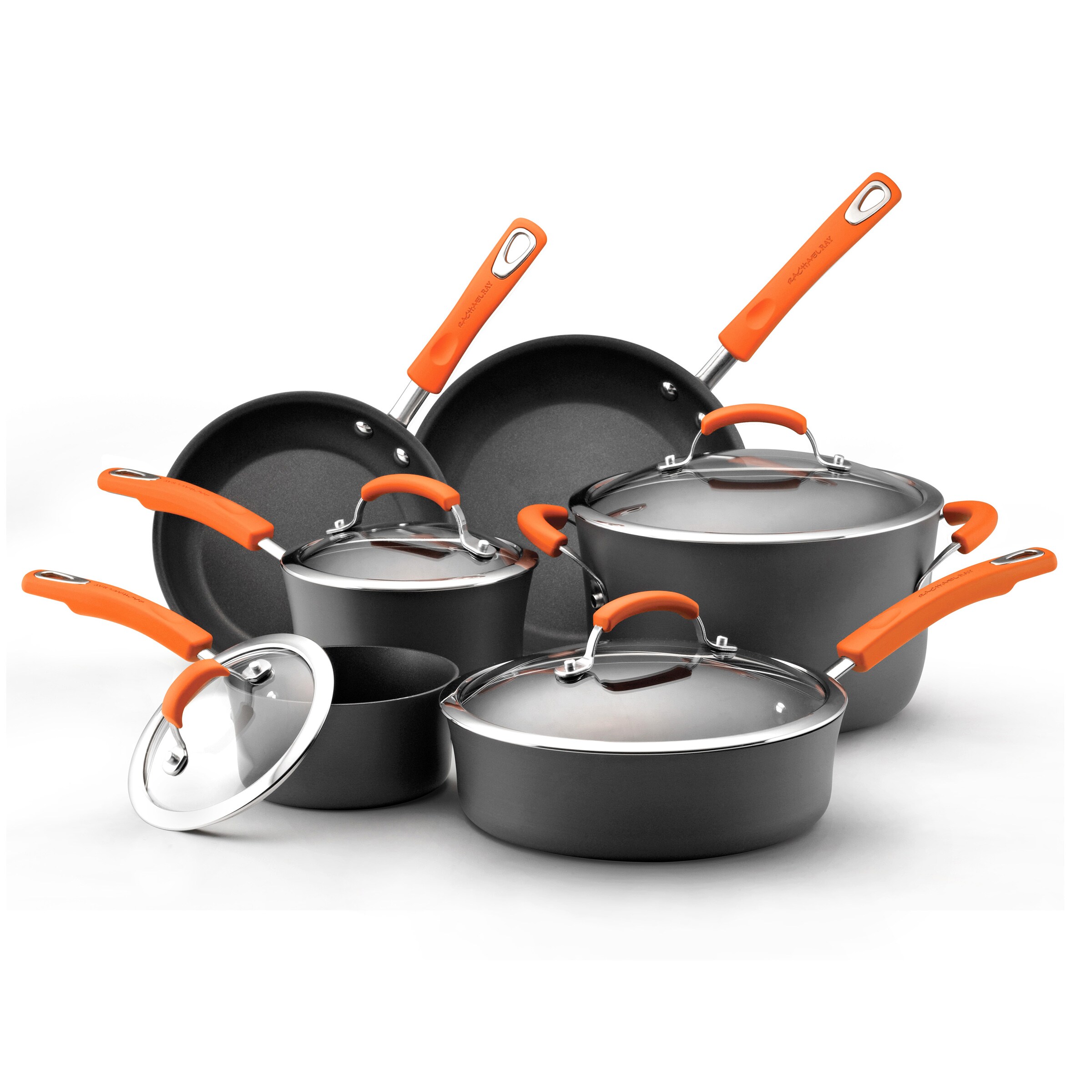Rachael Ray II Hard-anodized Nonstick 10-piece Cookware Set