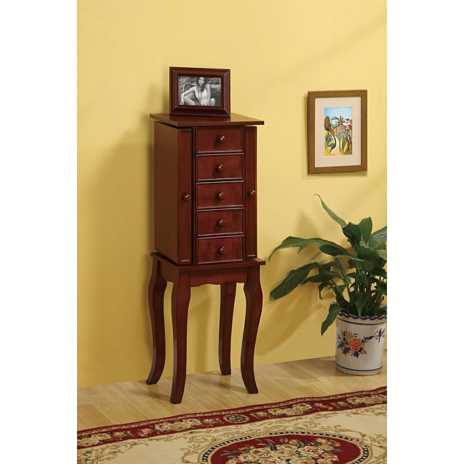 Cherry Jewelry Armoire Free Shipping Today 13886229