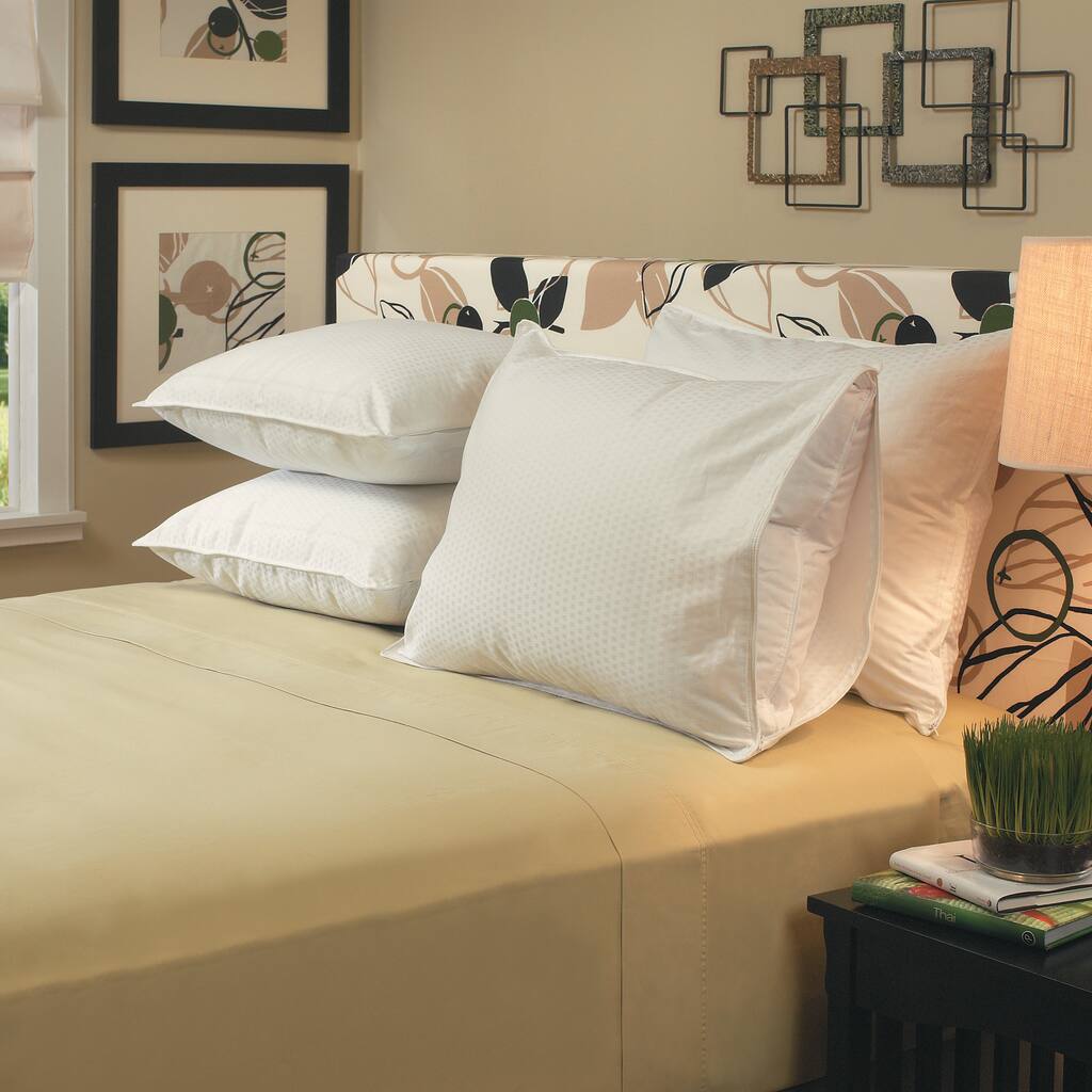 Mosaic Pattern 360 Thread Count Zip Standard/Queen/King- Size Pillow Protectors (Set of 4)