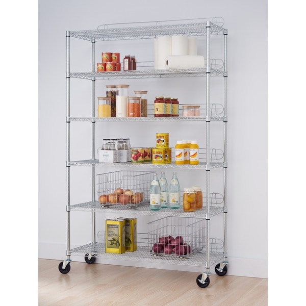 77 Wide Heavy Duty Rack with Four 24 Deep Shelves – Gladiator