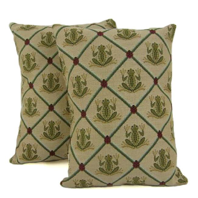 Frogs Throw Pillows (Set of 2)