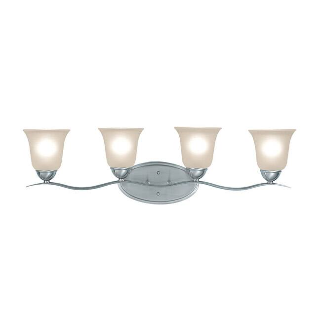 Woodbridge Lighting Beaconsfield 4-light Satin Nickel Bath Bar
